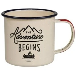 Billede af Gentlemen's Hardware Emaljekrus The Adventure Begins - Cream