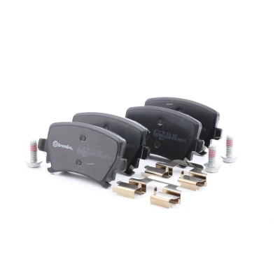 Billede af BREMBO P 85 073 Bremseklodser Forberedt til slidindikator med bremsecaliperskruer tilbehør VOLKSWAGEN: Passat B6 Sedan, Caddy 3, Golf 6