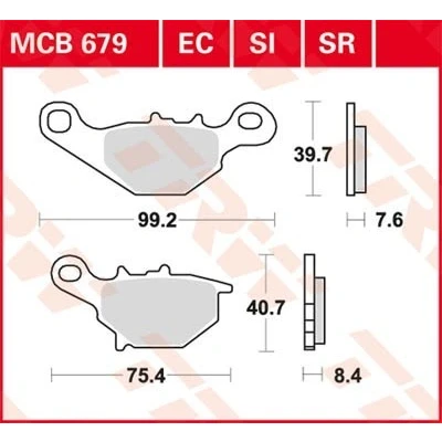 Billede af TRW Sinter Offroad MCB679SI Bremseklodser