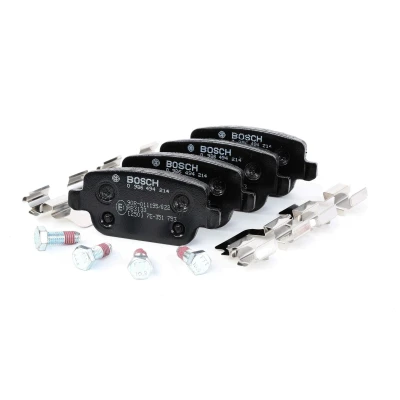 Billede af BOSCH 0 986 494 214 Bremseklodser Low Metallic med skruer tilbehør FORD: MONDEO 4, S Max Mk1, 4 Turnier, LAND ROVER: Freelander 2 SUV