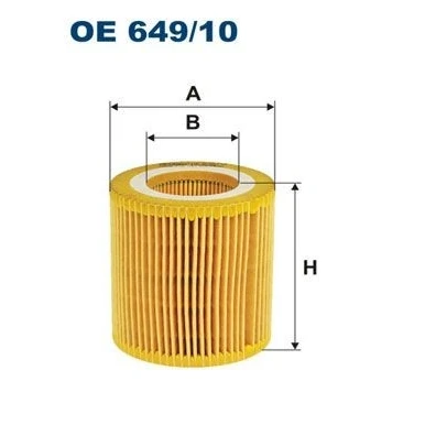 Billede af FILTRON OE 649/10 Oliefilter Filterindsats BMW: 5 Sedan, Touring, 1 Hatchback