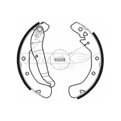 Billede af TOMEX brakes TX 20 78 Bremsebakker bagaksel 228 42 OPEL: Astra F CC, G Caravan, Caravan