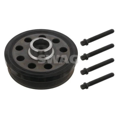 Billede af SWAG 20 93 3077 Remskive Krumtapaksel 6PK 180 5 med skruer, til krumtap BMW: Touring, 3 1 Hatchback