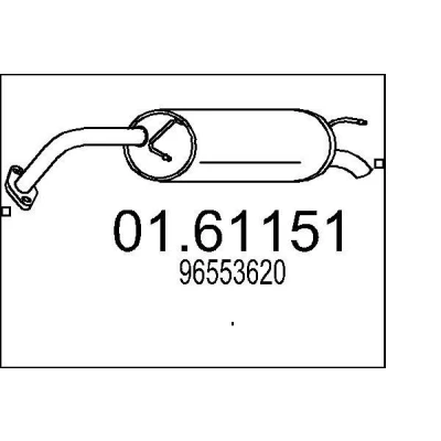 Billede af MTS 01.61151 Lydpotte 840 CHEVROLET: Lacetti Hatchback