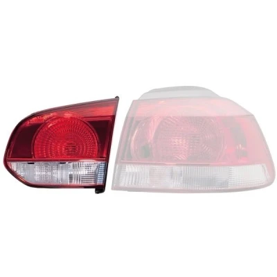 Billede af HELLA 2TZ 009 923 101 Baglygter højre indre del W16W, W21W 12 Rød, hvid med pærer pærefatning VOLKSWAGEN: GOLF 6