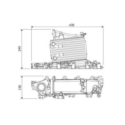 Billede af VALEO 818683 Intercooler Aluminium uden EGR ventil SEAT: Leon III Hatchback, AUDI: A3 Cabriolet