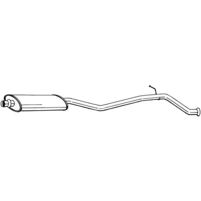 Billede af BOSAL 286 167 Midterste Lyddæmper PEUGEOT: 406 Sedan, Stationcar