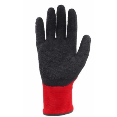 Billede af PROFITOOL 0XREK0207/M Beskyttelseshandsker sort, Rød Latex, Polyester M
