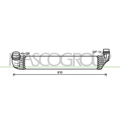 Billede af PRASCO RN037N002 Intercooler med lynkobling RENAULT: GRAND SCENIC 3