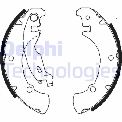 Billede af DELPHI LS1840 Bremsebakker 203 38
