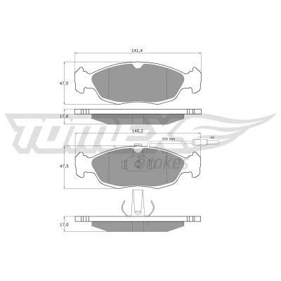 Billede af Bremseklodser TOMEX Brakes TX 11 711