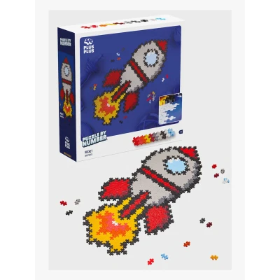 Billede af PlusPlus Nummer Raket Puslespil 500 Dele