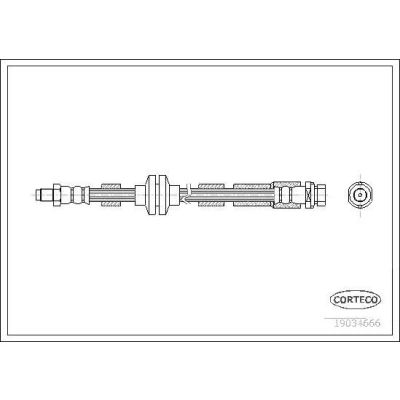 Billede af CORTECO 19034666 Bremseslange 410 FORD: Focus 2 Kombi