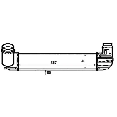 Billede af VALEO 818878 Intercooler Aluminium RENAULT: MEGANE 3 Grandtour