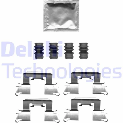 Billede af DELPHI LX0710 Tilbehørssæt, skivebremsebelægning MAZDA: 2 Hatchback, OPEL: Corsa E Hatchback