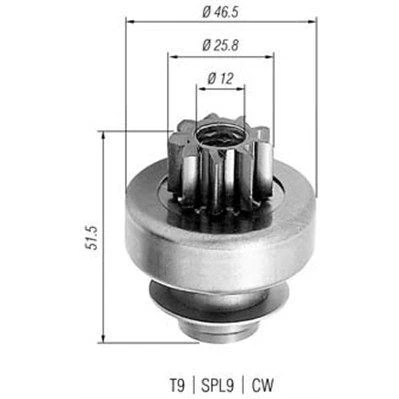 Billede af MAGNETI MARELLI 940113020240 Spidshjul, starter