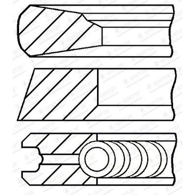 Billede af GOETZE ENGINE 08 444600 00 Stempelringsæt 110