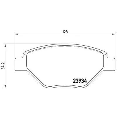 Billede af BREMBO P 68 031 Bremseklodser Ekskl. slidadvarselskontakt med bremsecaliperskruer uden tilbehør RENAULT: MEGANE 2 Stufenheck, Kombi,