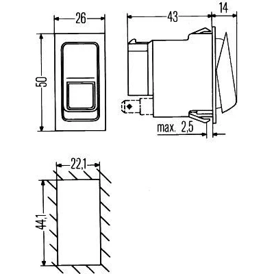 Billede af HELLA 6RH 007 832 351 Afbryder