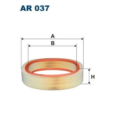 Billede af FILTRON AR 037 Luftfilter 84 408 Filterindsats MERCEDES BENZ: W124 Sedan, Coupe, S klasse Sedan