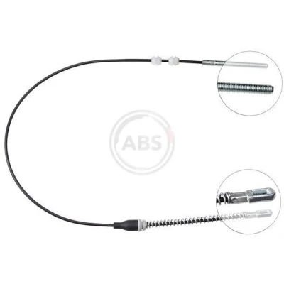 Billede af A.B.S. K12027 Håndbremsekabel 750 Tromlebremse til venstre /højrestyring OPEL: Ascona C Sedan
