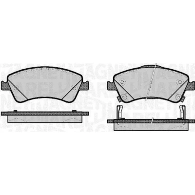Billede af MAGNETI MARELLI 363916060665 Bremseklodser med akustisk advarsel for slid TOYOTA: Avensis III Stationcar, Auris Verso, SUBARU: Forester IV