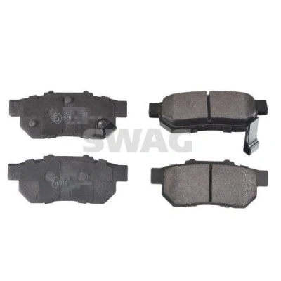 Billede af SWAG 33 10 7285 Bremseklodser bagaksel med akustisk advarsel for slid HONDA: JAZZ 3, 4