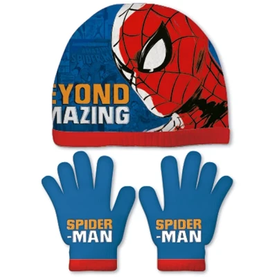 Billede af Spiderman Hat &amp; Vanter Great power Babyalarm mm.