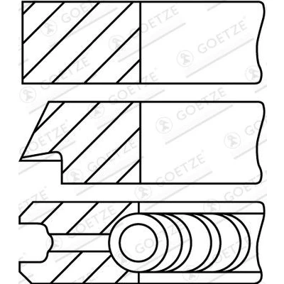 Billede af GOETZE ENGINE 08 524100 10 Stempelringsæt 70,62