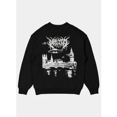 Billede af Wasted Paris Skylab Unisex Striktrøje, Størrelse: Medium, Black