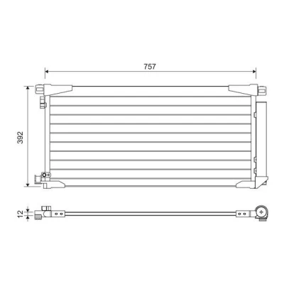 Billede af VALEO 822607 Kondensator med tørrer Aluminium 392
