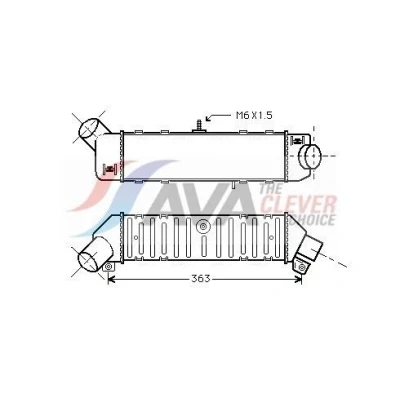 Billede af AVA COOLING SYSTEMS VNA4162 Intercooler