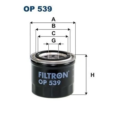Billede af FILTRON OP 539 Oliefilter 3/4 16 UNF Påskruet filter SUZUKI: SWIFT 2, Samurai SUV, DAIHATSU: CHARADE TOYOTA: Tercel I Hatchback
