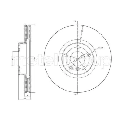 Billede af Bremseskive METELLI 23 1326C