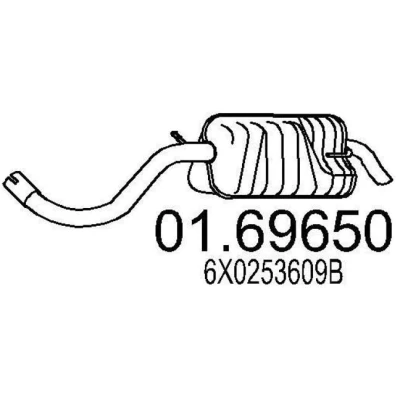 Billede af MTS 01.69650 Lydpotte 970 VOLKSWAGEN: Lupo / 3L