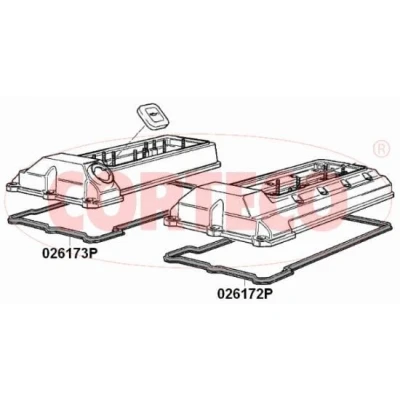 Billede af CORTECO 026173P Toppdekselpakning BMW: 5 Sedan, Touring