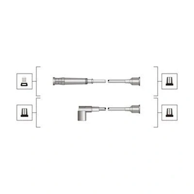 Billede af MAGNETI MARELLI 941319170095 Tændkabelsæt BMW: 5 Sedan, 7