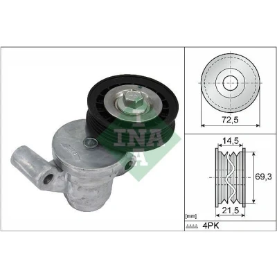 Billede af INA 534 0705 10 Remstrammer, kilerem FORD: FOCUS 3 Turnier, KUGA 2