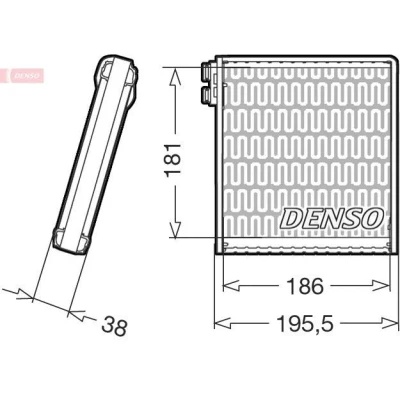 Billede af DENSO DEV09103 Fordamper