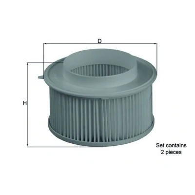 Billede af MAHLE ORIGINAL LA 15/S Kabinefilter Partikelfilter 89 85,0