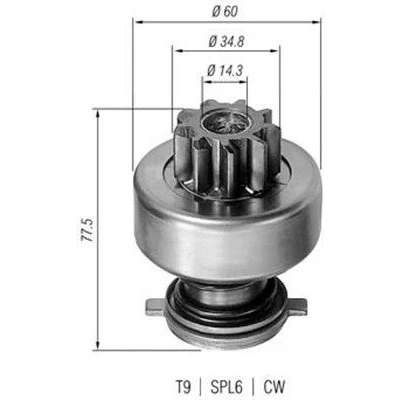 Billede af Spidshjul, starter MAGNETI MARELLI 940113020114