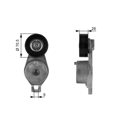 Billede af GATES FleetRunner Micro V Kit T38185 Strammehjul
