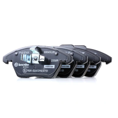 Billede af BREMBO P 61 076X Bremseklodser Ekskl. slidadvarselskontakt uden tilbehør PEUGEOT: 208 I Hatchback, 207 SW, VOLKSWAGEN: Polo V Hatchback