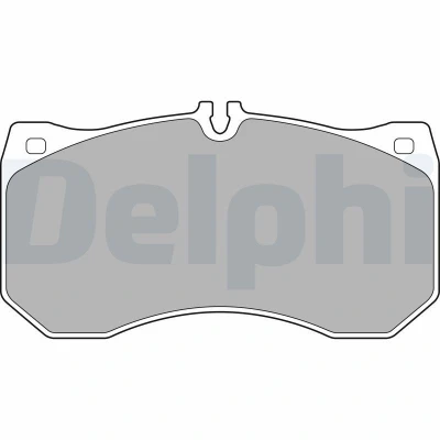 Billede af DELPHI LP2713 Bremseklodser Forberedt til slidindikator med anti knirke plade uden tilbehør AUDI: A6 C7 Avant, A7 Sportback, Sedan