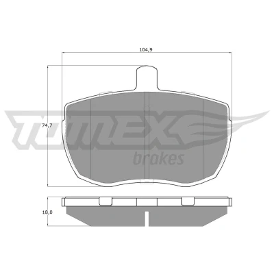 Billede af TOMEX brakes TX 11 21 Bremseklodser foraksel LAND ROVER: Defender SUV, Range Rover 1, SUV Cabriolet