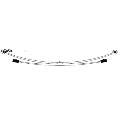 Billede af CS Germany 10.337.850.00 Bladfjeder bagaksel MERCEDES BENZ: Sprinter 3.5 T Bus, Van