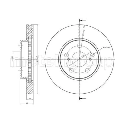 Billede af Bremseskive METELLI 23 0646C