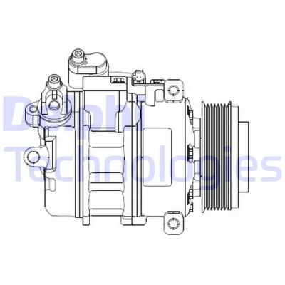 Billede af DELPHI CS20479 Kompressor 7SEU17 PAG 46 med kompressorolie BMW: 3 Touring, Sedan, Coupe