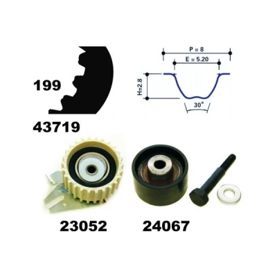 Billede af MAPCO 23719 Tandremssæt 199 OPEL: Vectra C Caravan, Zafira B, Astra H Hatchback, ALFA ROMEO: 159 Sportwagon