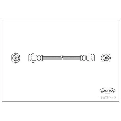 Billede af CORTECO 19032442 Bremseslange bagaksel 273